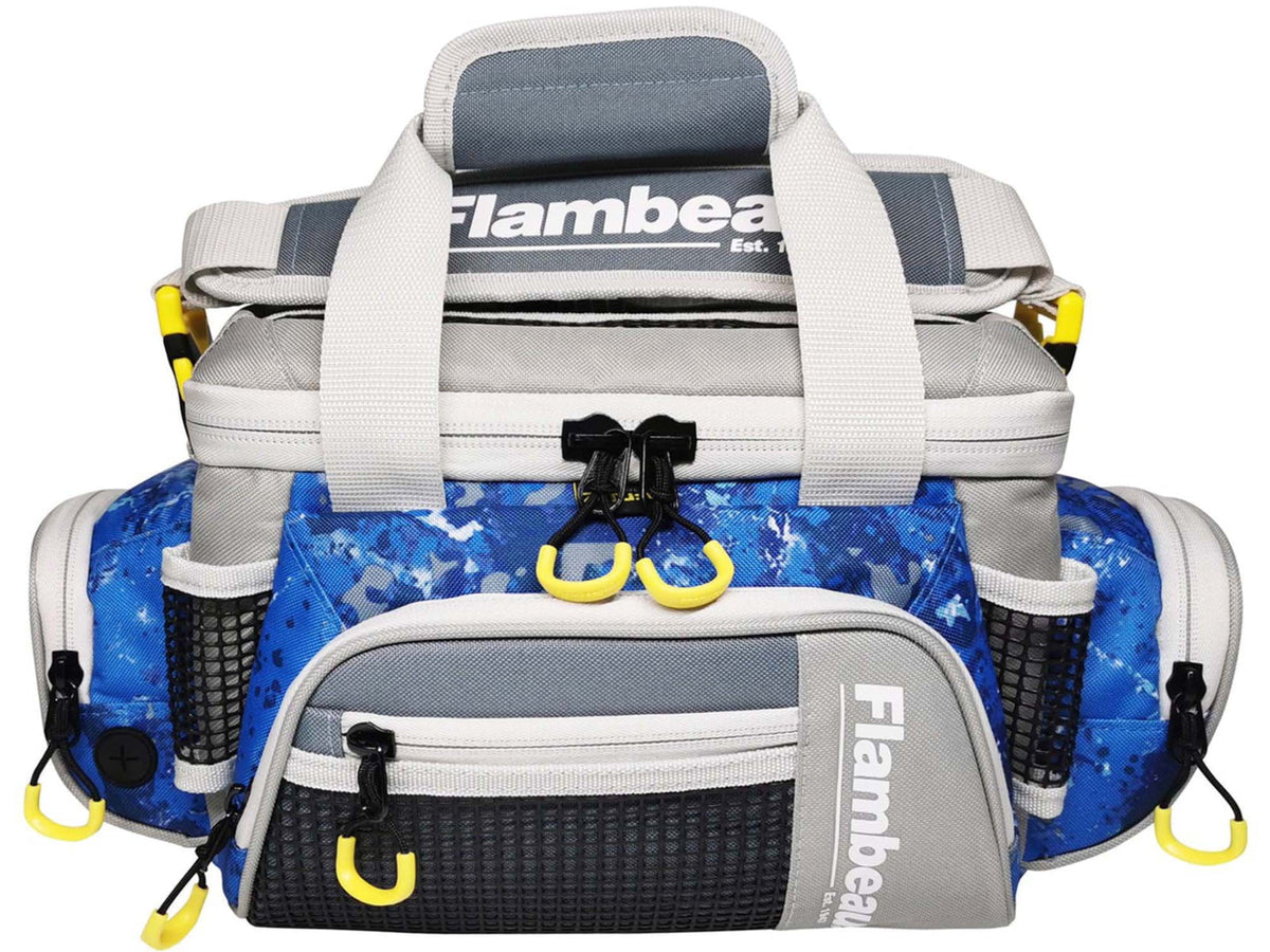 Evolution Outdoor 4007 Pro-Angler Zerust Tackle Bag Kinetic Blue Includes 3 Trays FL30000