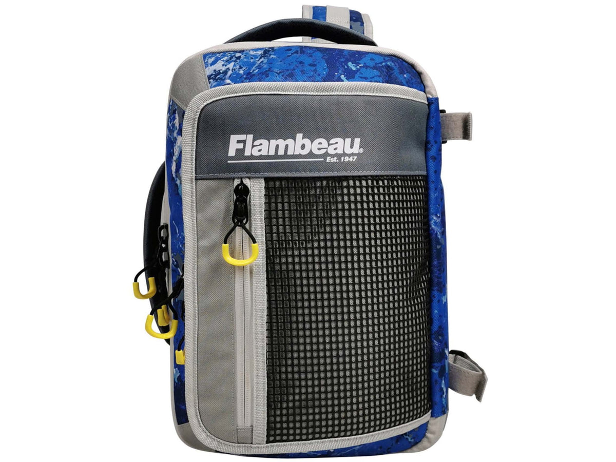 Evolution Outdoor 5007 Pro-Angler Zerust Sling Pack Kinetic Blue Includes 3 Trays FL30003