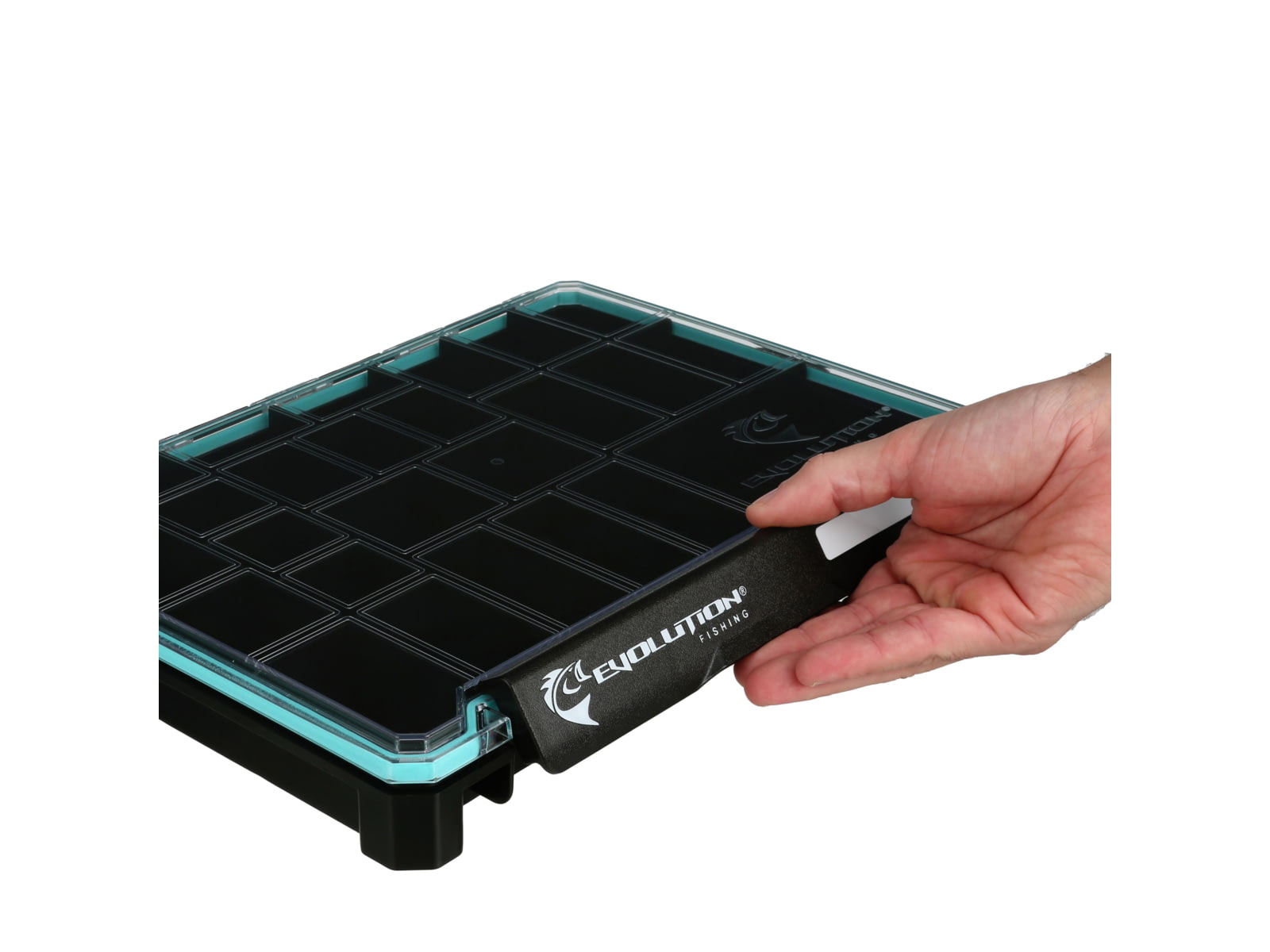 Evolution Outdoor Ballistix Terminal Tray Black clear 3700 sz tackle tray BLXTERM