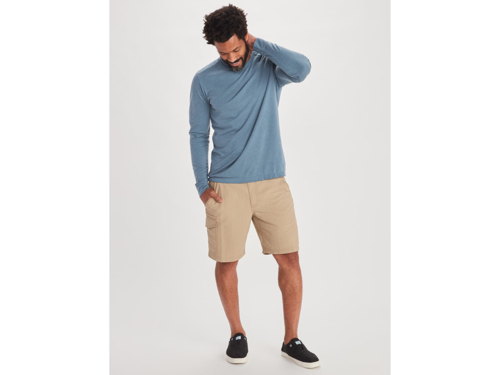 ExOfficio BA Solaro Long Sleeve - Men's Steel Blue S E12505-18904-Steel Blue-S