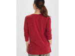 ExOfficio BA Wanderlux Long Sleeve Crew - Women's Rhubarb L E12445-20109-Rhubarb-L