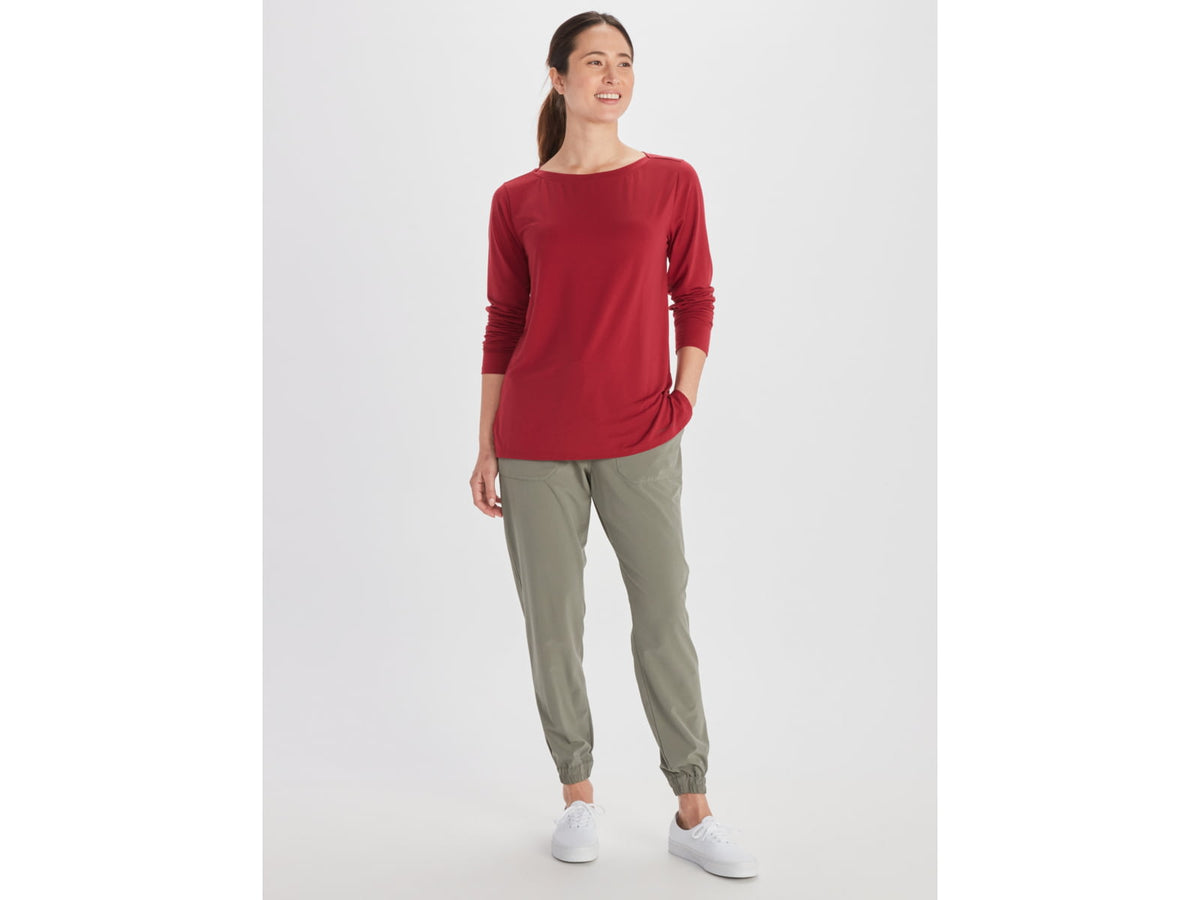 ExOfficio BA Wanderlux Long Sleeve Crew - Women's Rhubarb L E12445-20109-Rhubarb-L