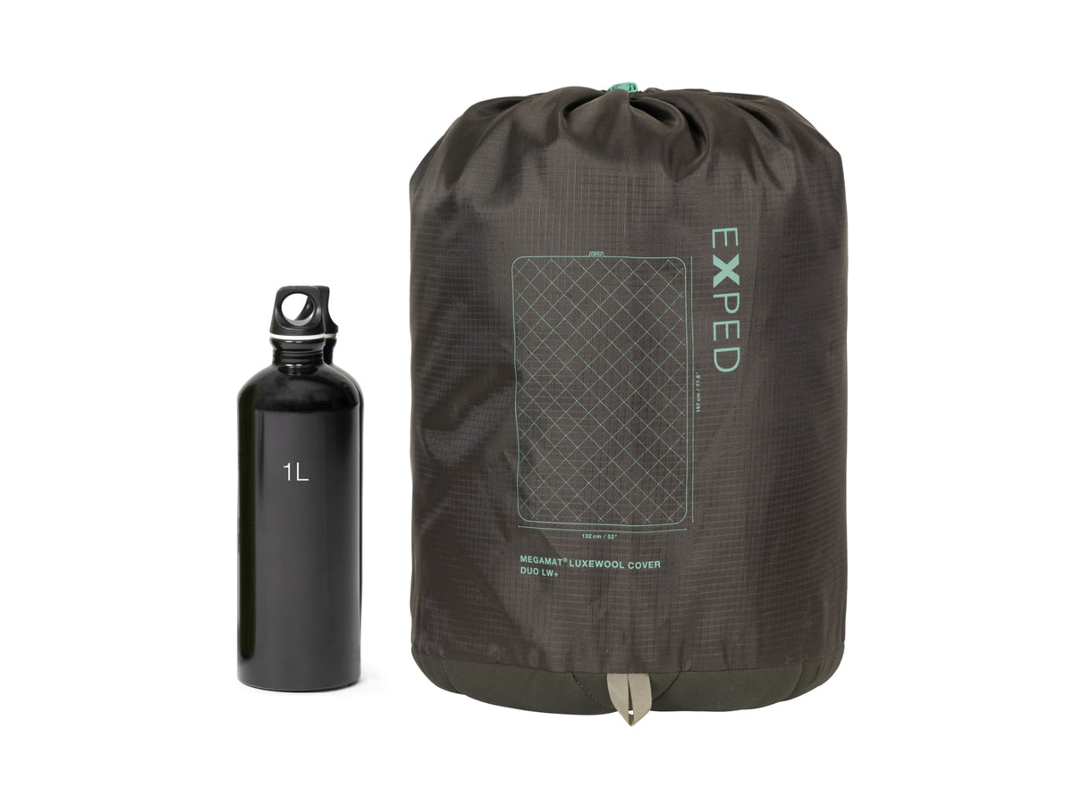 Exped MegaMat LuxeWool Cover Duo Sleeping Pad Moraine Duo