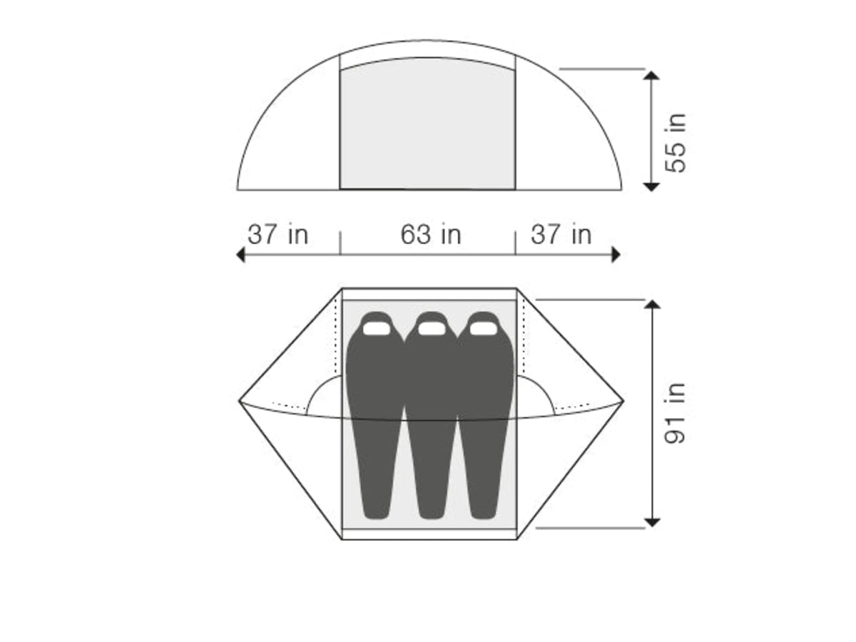 Exped Orion III Extreme Tent Dark Lava 7640445457064