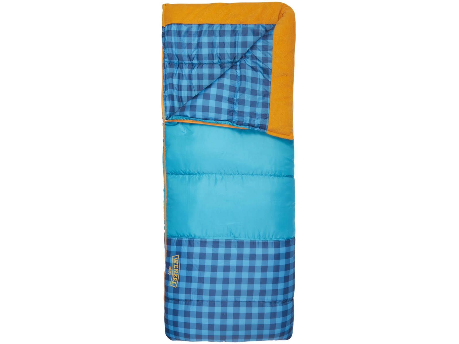 Exxel Outdoors Sapling 40-50 Degrees Youth Sleeping Bag Blue 66x26in 74970720BL