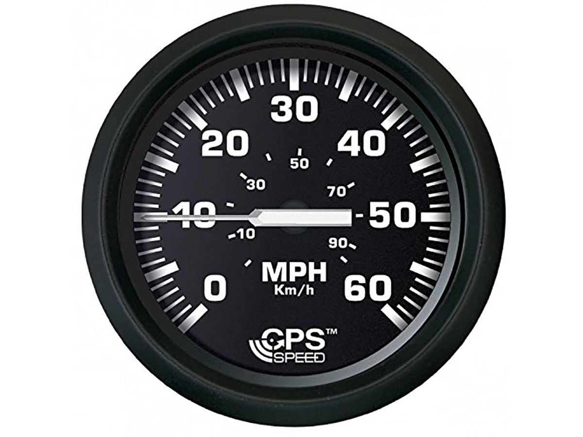Faria Beede Instruments Black 4" Speedometer 60MPH -GPS Euro 32816