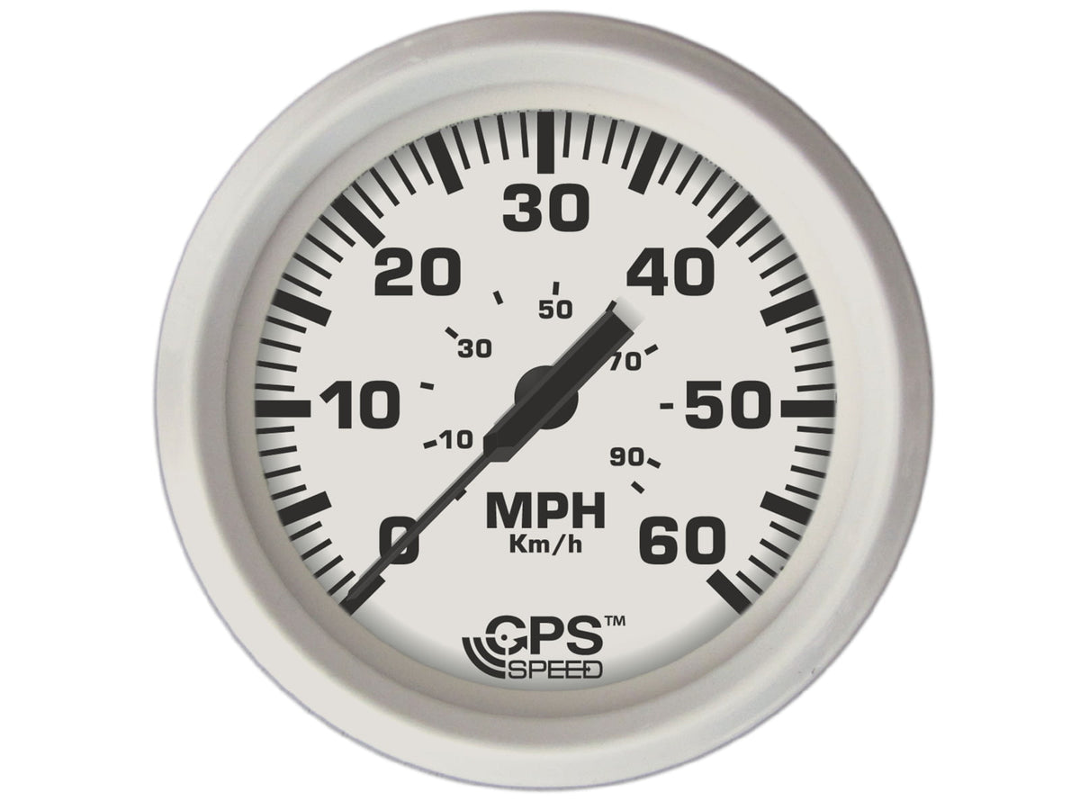 Faria Beede Instruments Dress Speedometer Gps Studded 4" 60 Mph White 33147