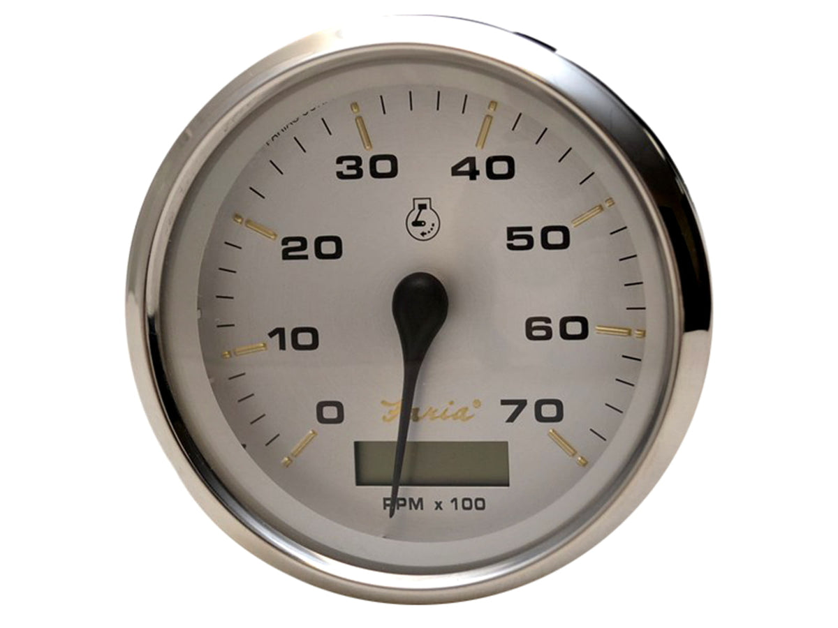 Faria Beede Instruments Kronos 4" Tachometer w/Hourmeter - 7000 RPM Gas - Outboard 39040