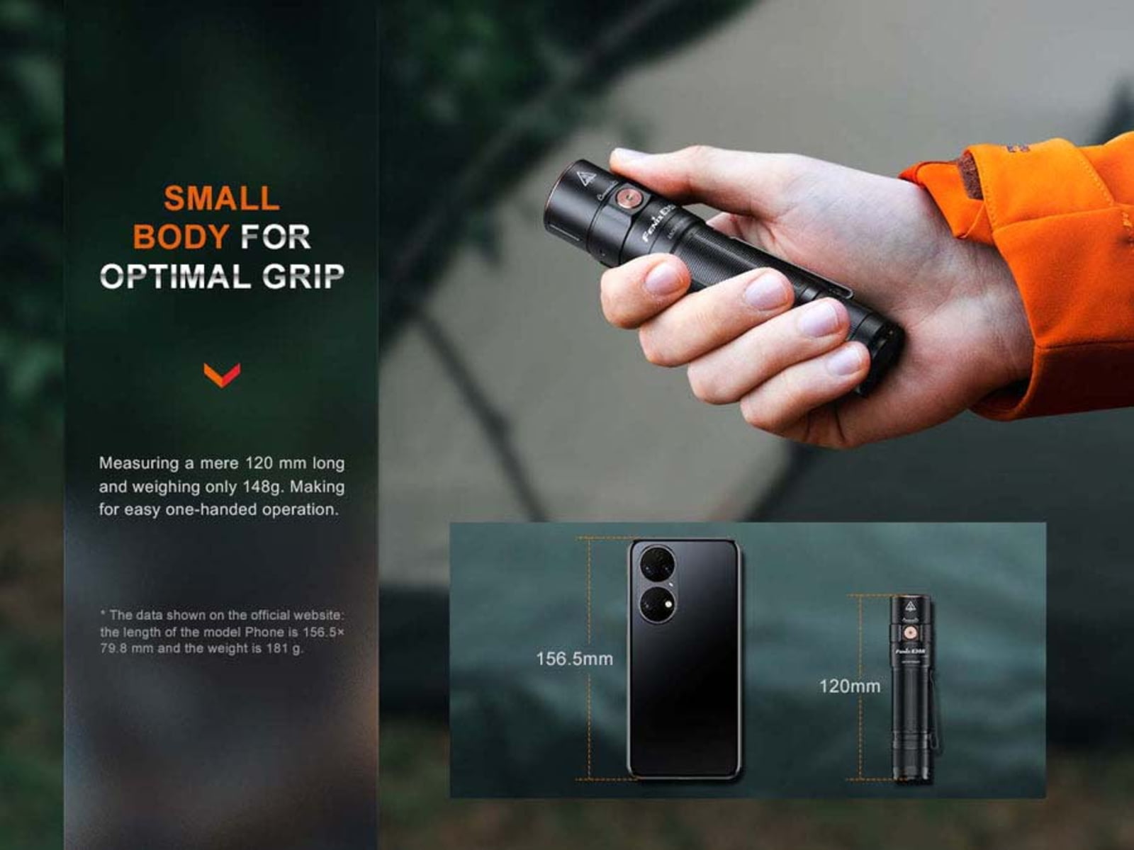 Fenix Lighting E35R Lithium Ion 3100 Lumens Luminus SST70 LED Flashlight Black