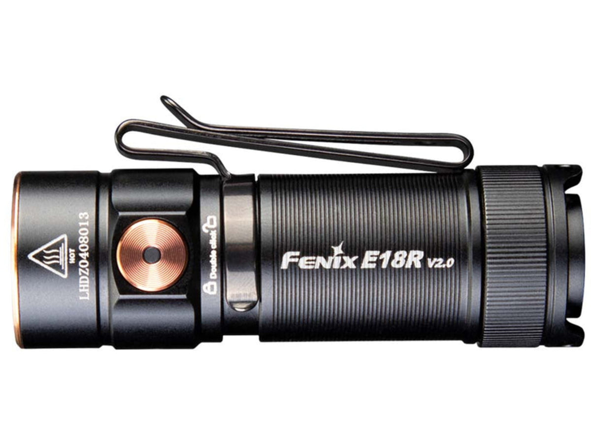 Fenix Lighting E18R V2.0 Lithium Ion 1200 Lumens Luminus SST40 LED Flashlight Black