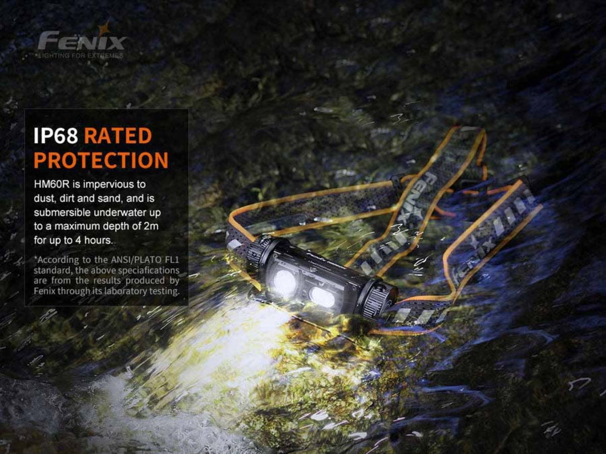 Fenix HM60R Headlamp 1300 Lumen Black Color1 : Black HM60R