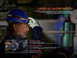 Fenix Lighting HM70R Lithium Ion 1600 Lumens Luminus SST40 LED XP-G2 HE LED 2835 LED Headlamp Black