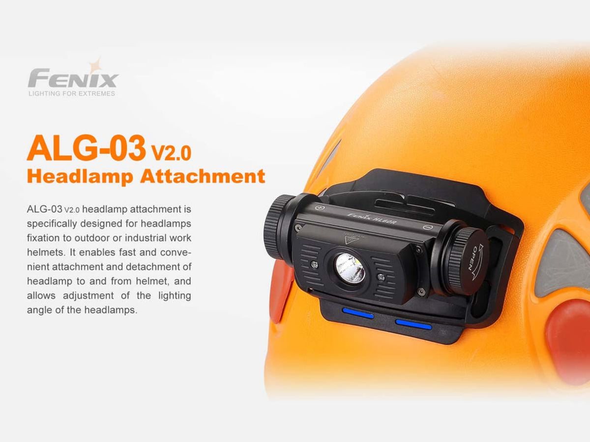 Fenix Lighting ALG-03 Helmet Headlamp Mount Black