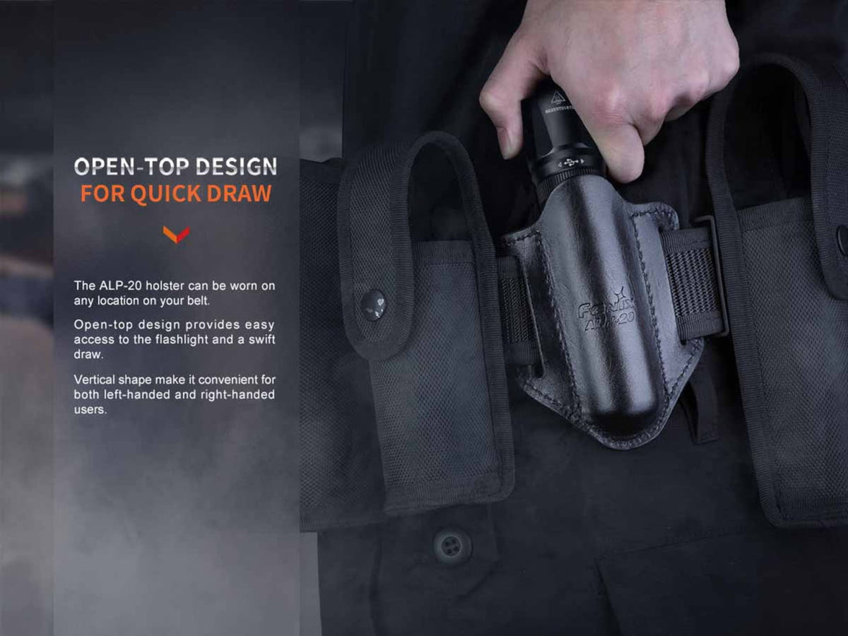 Fenix Lighting ALP-20 Flashlight Open-Top Holster Black