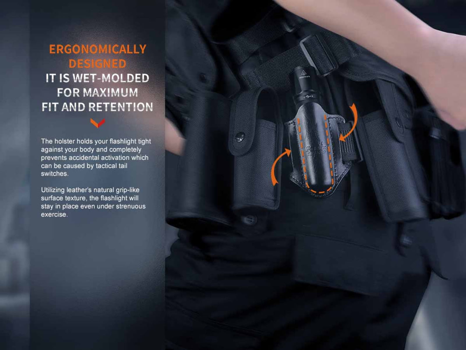 Fenix Lighting ALP-20 Flashlight Open-Top Holster Black