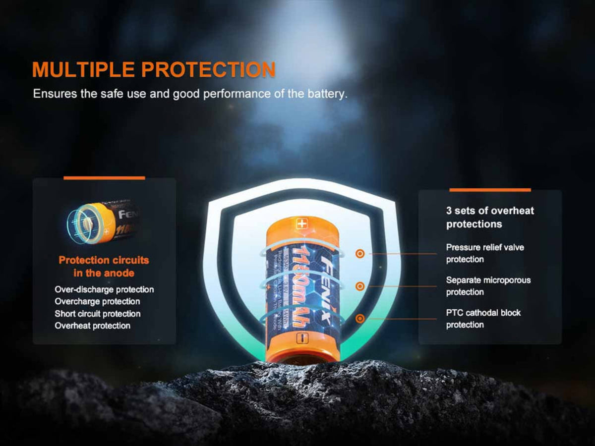 Fenix ARB-L16-1150P Rechargeable Battery Orange ARB-L16-1150P