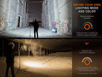 Fenix Lighting CL28R Lithium Ion 2000 Lumens Lanterns Gray CL28RXGY