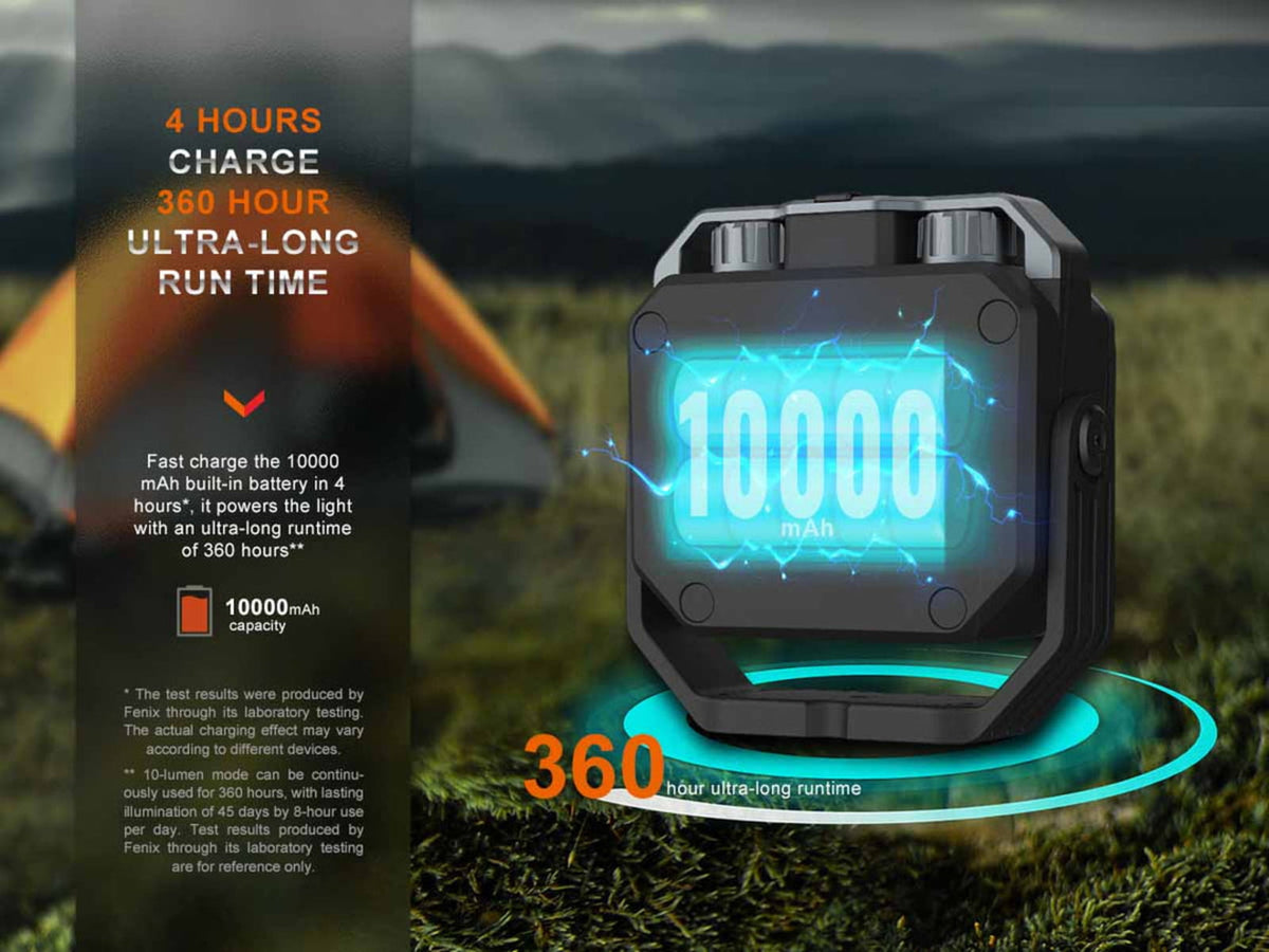 Fenix Lighting CL28R Lithium Ion 2000 Lumens Lanterns Gray CL28RXGY