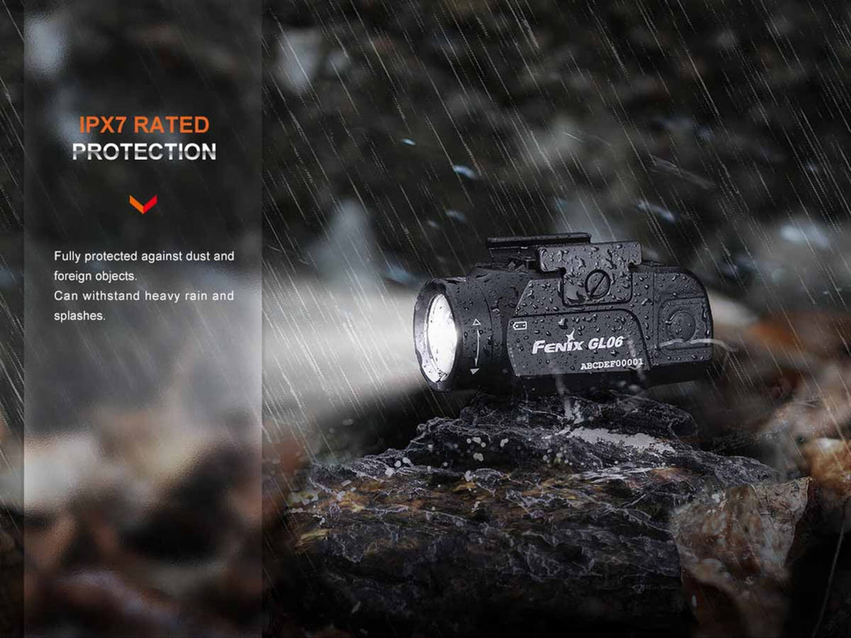 Fenix Lighting GL06-365 Lithium Ion 600 Lumens CREE XPL HI LED Flashlight Black