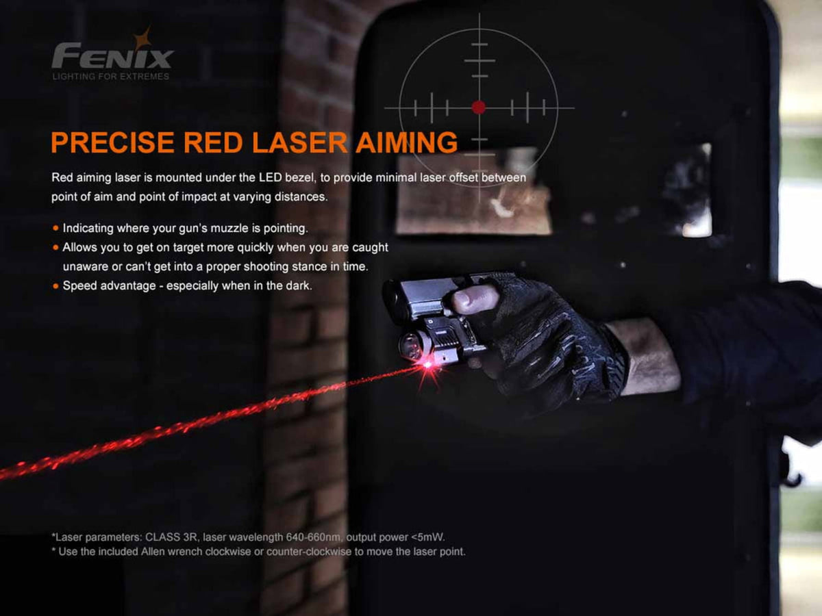 Fenix Lighting GL22 Lithium Ion 750 Lumens Luminus LED Flashlight Black
