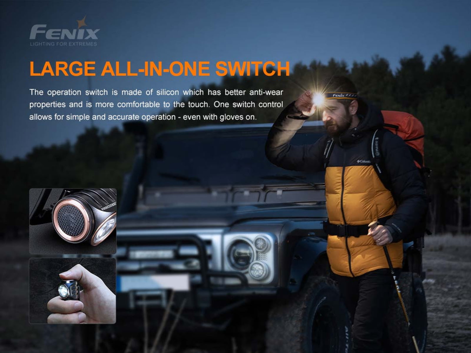 Fenix Lighting HM50R V2.0 Lithium Ion 700 Lumens Cree XP-G3 S4 LED Headlamp Black