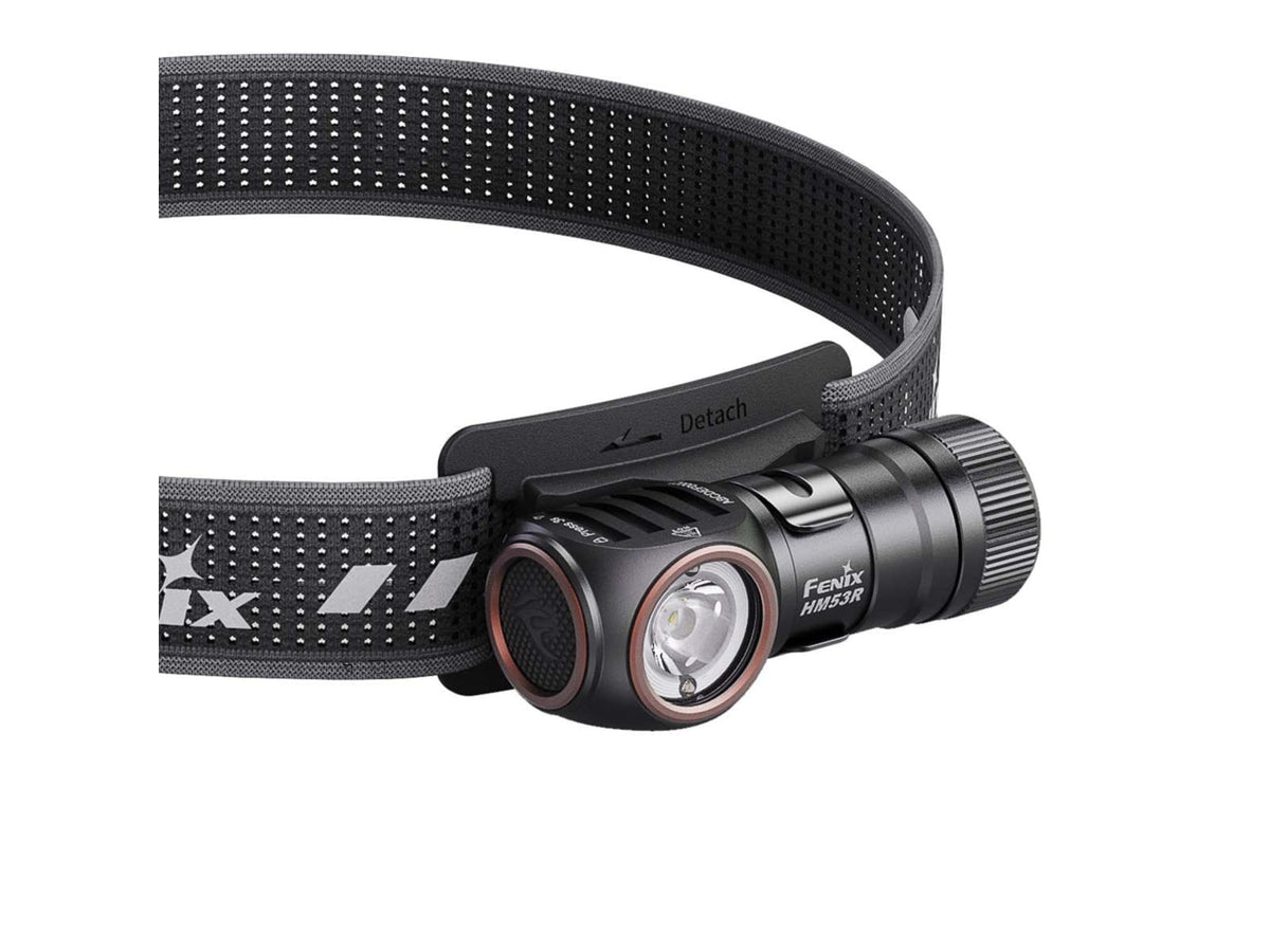 Fenix HM53R Lithium Ion 1200 Lumens LED Headlamp Black HM53RSTBK
