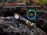 Fenix HM53R Lithium Ion 1200 Lumens LED Headlamp Black HM53RSTBK