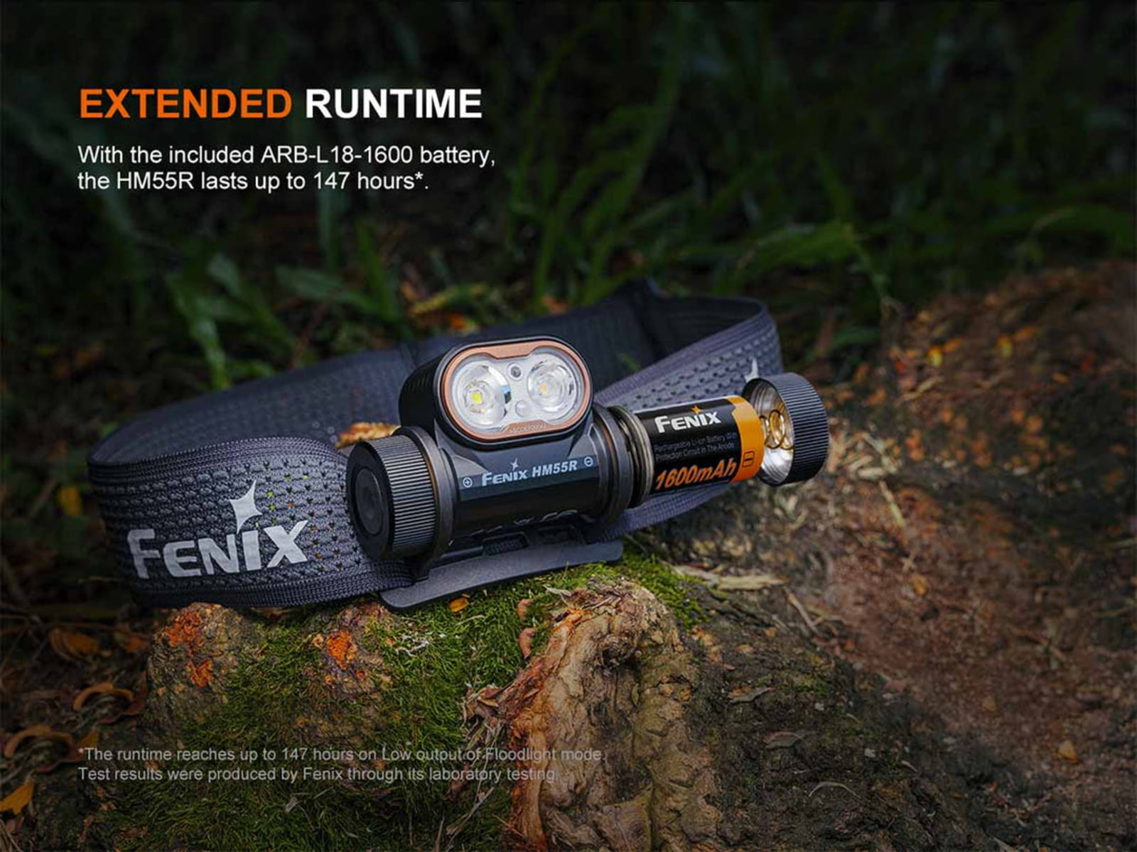Fenix Lighting HM55R Lithium Ion 1200 Lumens Luminus SST25 LED Luminus SST20V-Ra90 LED 2835 LED Headlamp