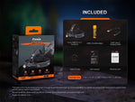 Fenix Lighting HM61R V3 ARB-L18-4000 1800 Lumens LED Headlamp Black HM61RV3BK