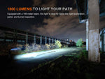 Fenix Lighting HM61R V3 ARB-L18-4000 1800 Lumens LED Headlamp Black HM61RV3BK