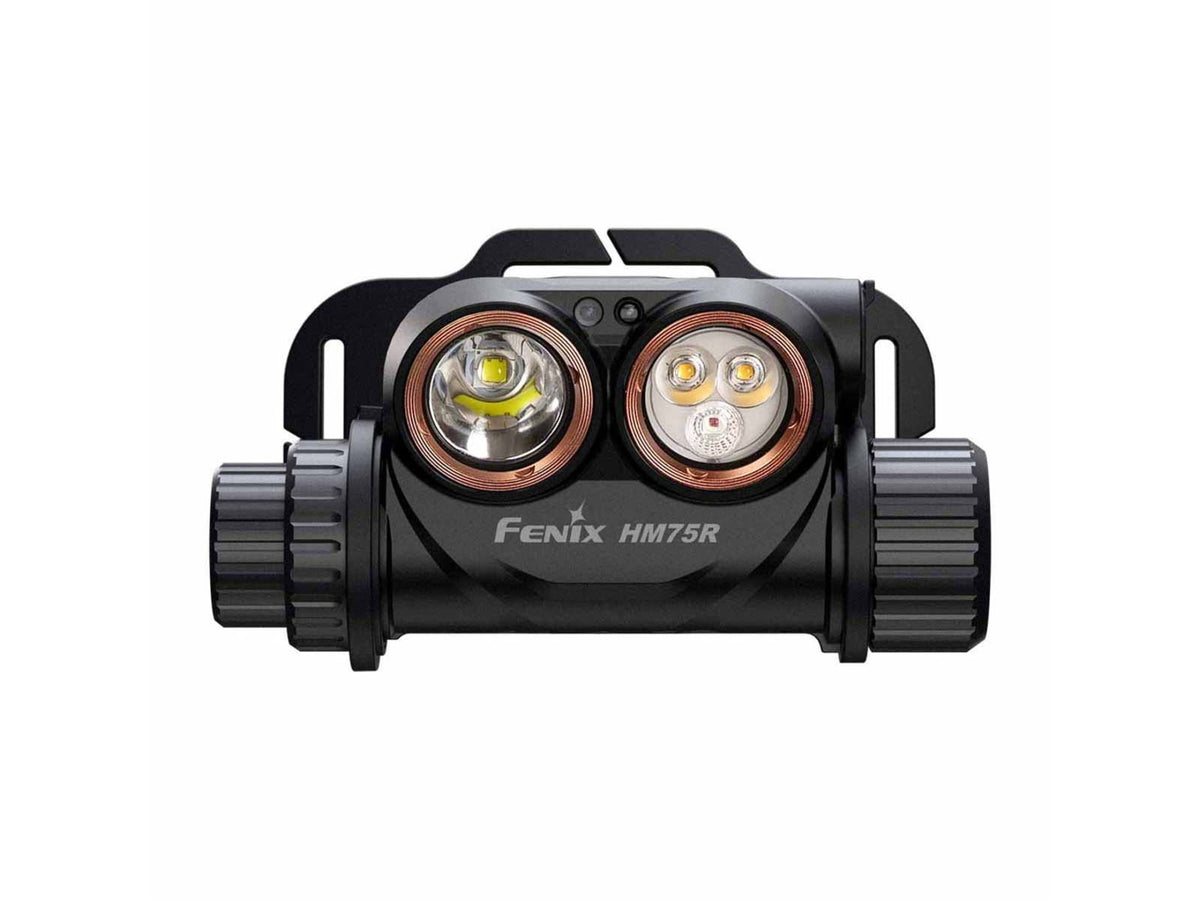 Fenix Lighting HM75R Lithium Ion 1600 Lumens Luminus SST40 LED Luminus SST20 LED OSRAM GR QSSPA1.23 LED Headlamp Black