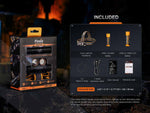 Fenix Lighting HM75R Lithium Ion 1600 Lumens Luminus SST40 LED Luminus SST20 LED OSRAM GR QSSPA1.23 LED Headlamp Black