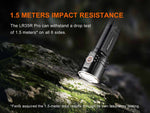 Fenix Lighting LR35R PRO Lithium Ion 10000 Lumens Luminus SFT 25 Luminus SST 25 OSRAM GR QSSPA1.23 SST-10-UV Flashlight Black