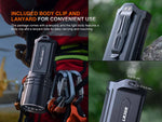 Fenix Lighting LR36R Lithium Ion 10000 Lumens Luminus SST 25 LED CT1-Mini Laser Flashlight Black