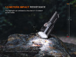 Fenix Lighting LR36R Lithium Ion 10000 Lumens Luminus SST 25 LED CT1-Mini Laser Flashlight Black