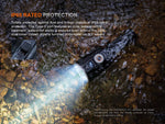 Fenix Lighting LR36R Lithium Ion 10000 Lumens Luminus SST 25 LED CT1-Mini Laser Flashlight Black