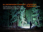 Fenix Lighting LR36R Lithium Ion 10000 Lumens Luminus SST 25 LED CT1-Mini Laser Flashlight Black