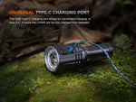 Fenix Lighting LR36R Lithium Ion 10000 Lumens Luminus SST 25 LED CT1-Mini Laser Flashlight Black