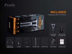 Fenix Lighting LR50R Lithium Ion 12000 Lumens Luminus SST70 LED Flashlight Black