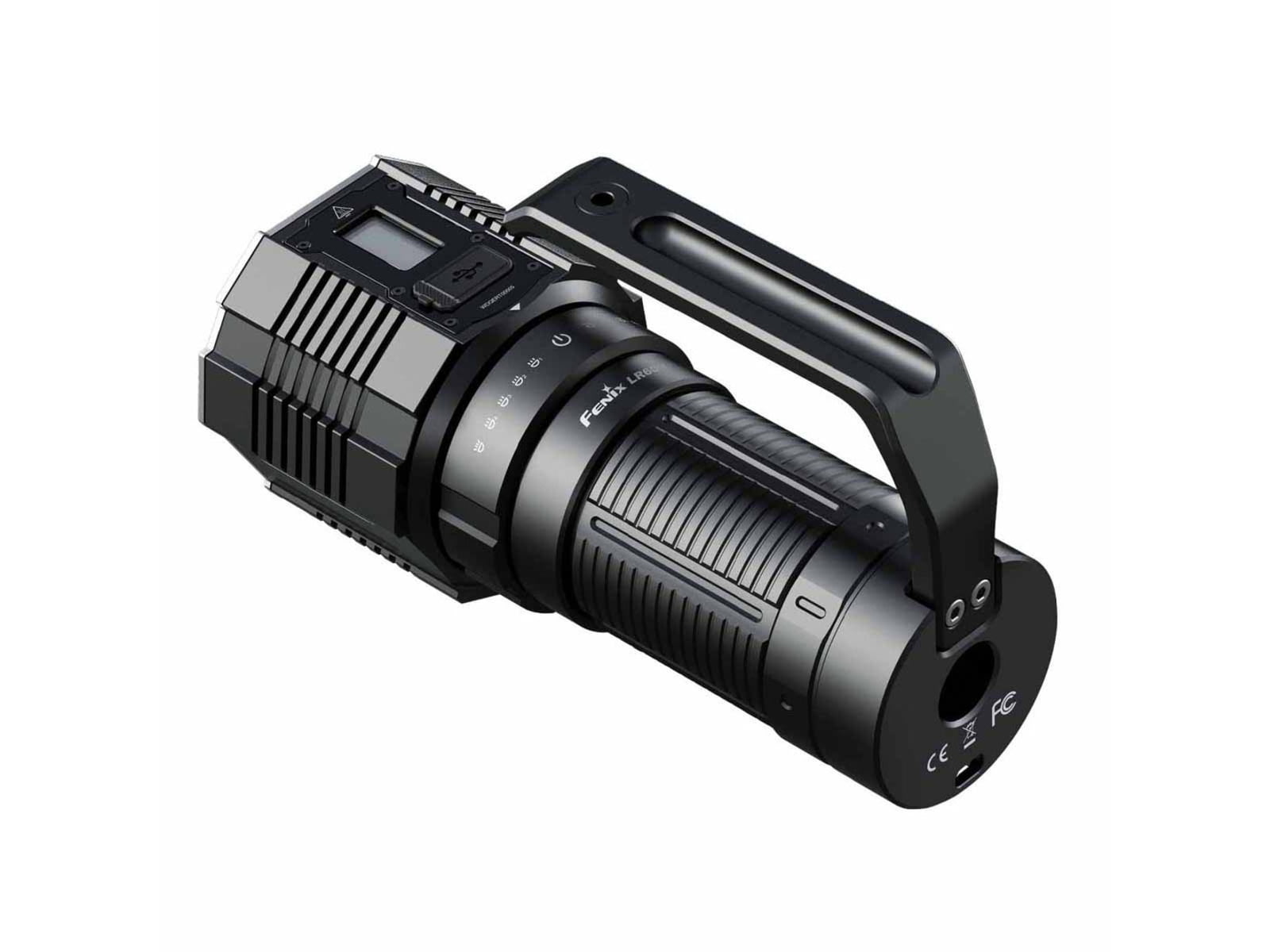 Fenix Lighting LR60R Lithium Ion 21000 Lumens Luminus SFT70 LED Luminus SST40 LED Flashlight Black