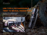 Fenix Lighting PD25R 800 Lumens Luminus SST20 LED Flashlight Black PD25RSTBK