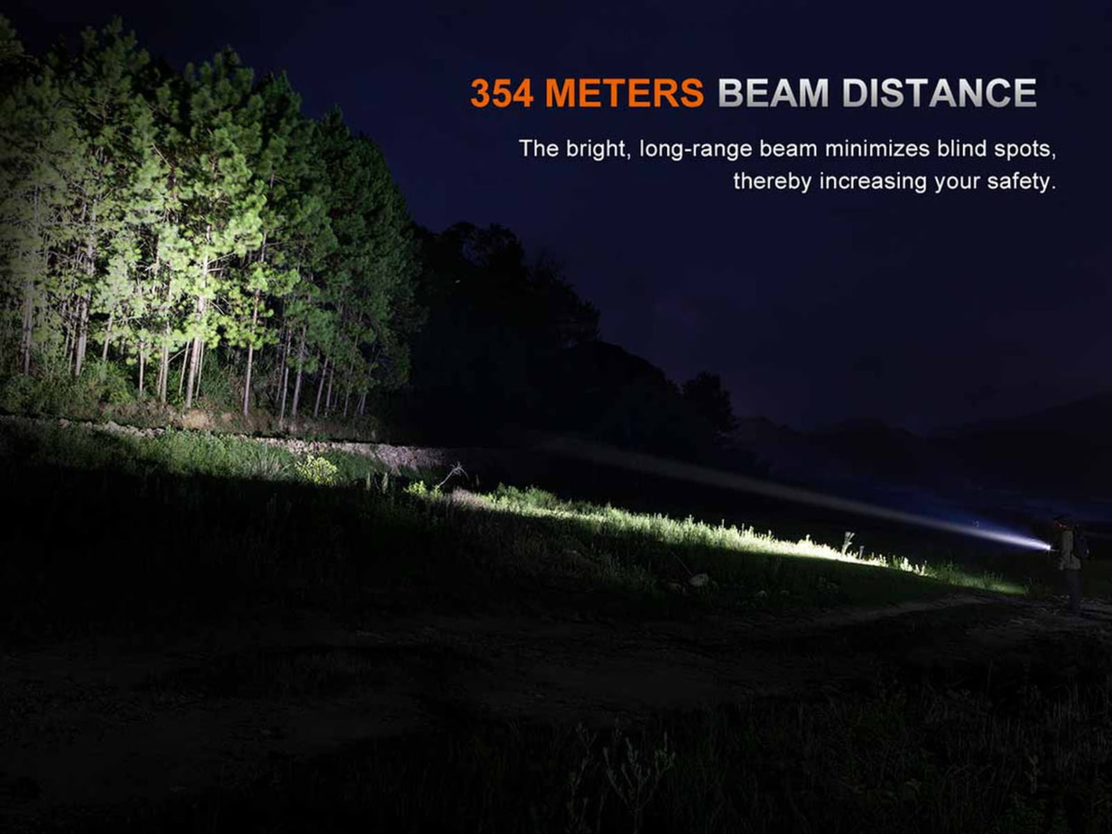 Fenix Lighting PD26R ACE Lithium Ion 1300 Lumens Luminus SFT25R LED Flashlight Black