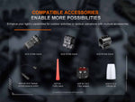 Fenix Lighting PD35R ACE Lithium Ion 2000 Lumens Luminus SFT40 LED Flashlight Black PD35RACBK