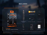 Fenix Lighting PD35R ACE Lithium Ion 2000 Lumens Luminus SFT40 LED Flashlight Black PD35RACBK