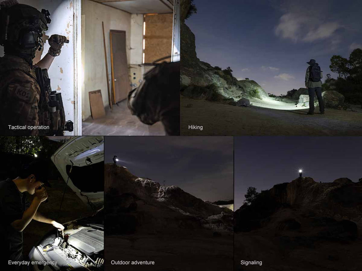 Fenix Lighting PD35R ACE Lithium Ion 2000 Lumens Luminus SFT40 LED Flashlight Black PD35RACBK