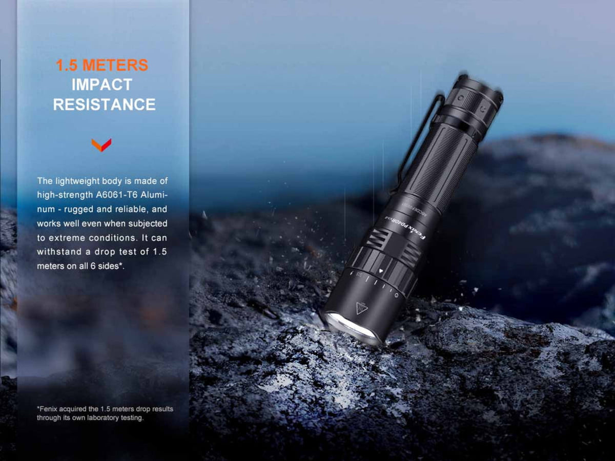 Fenix Lighting PD40R V3.0 Lithium Ion 3000 Lumens Luminus SFT70 LED Flashlight Black
