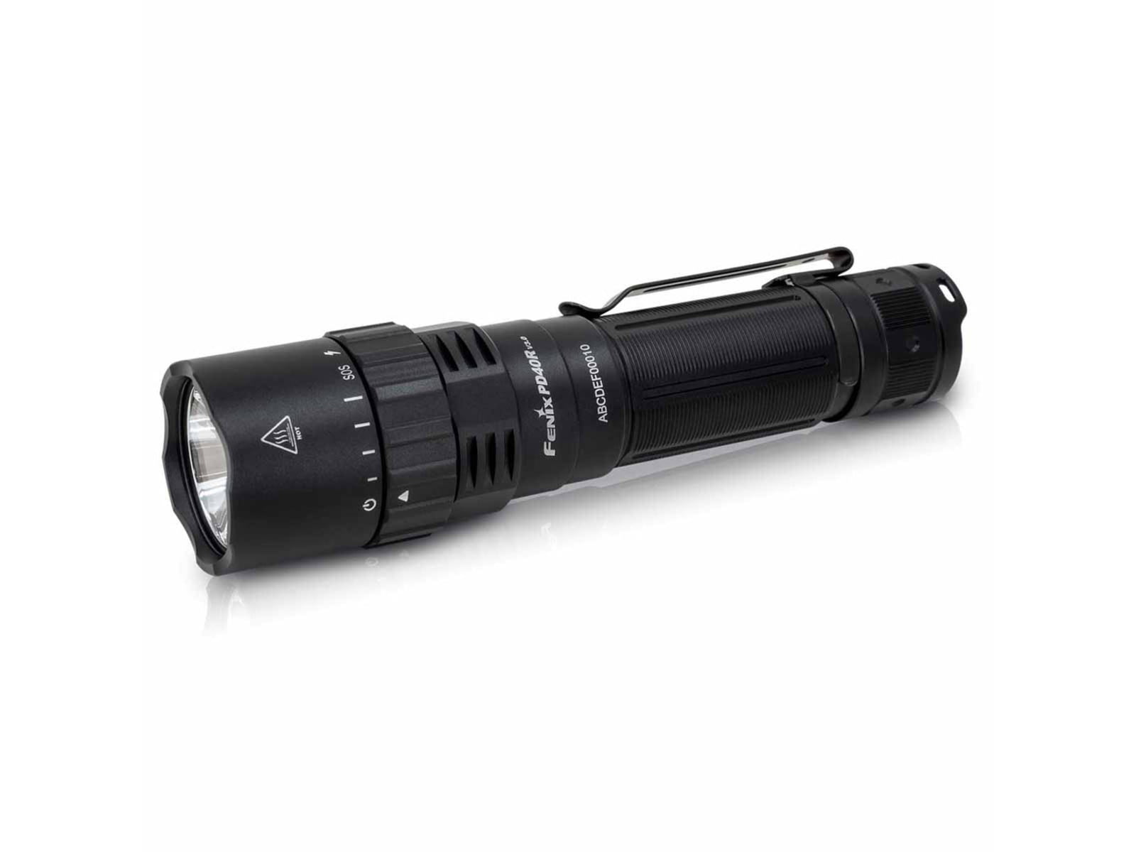 Fenix Lighting PD40R V3.0 Lithium Ion 3000 Lumens Luminus SFT70 LED Flashlight Black