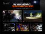 Fenix Lighting TK20R V2.0 Lithium Ion 3000 Lumens Luminus SFT70 LED Flashlight Black