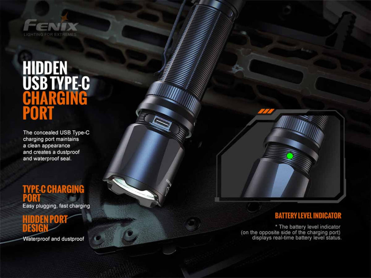 Fenix Lighting TK20R V2.0 Lithium Ion 3000 Lumens Luminus SFT70 LED Flashlight Black