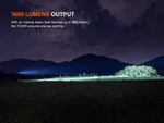 Fenix Lighting TK25R Lithium Ion 3600 Lumens Luminus Cree11 lig XHP50.3-LED Flashlight Black